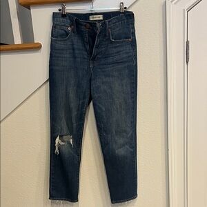 Madewell Dark Blue the perfect vintage crop Jeans size 26